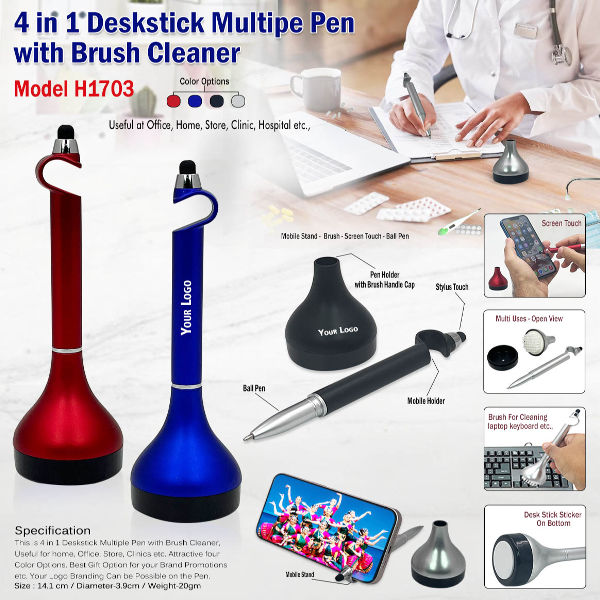 4 In 1 Deskstick Multiple Pen