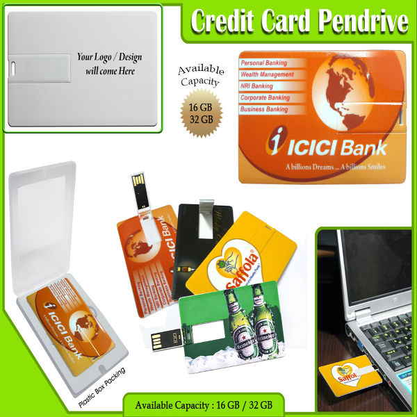 Credit Card Shape Pendrive