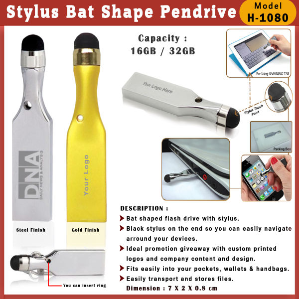 Stylus Bat Shape Pendrive